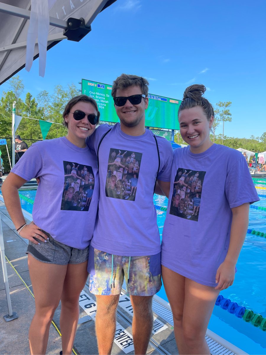 T2Aquatics's tweet photo. Gotta have that support system on game day! Custom shirts always a plus. https://t.co/NOv9Df5Q4w