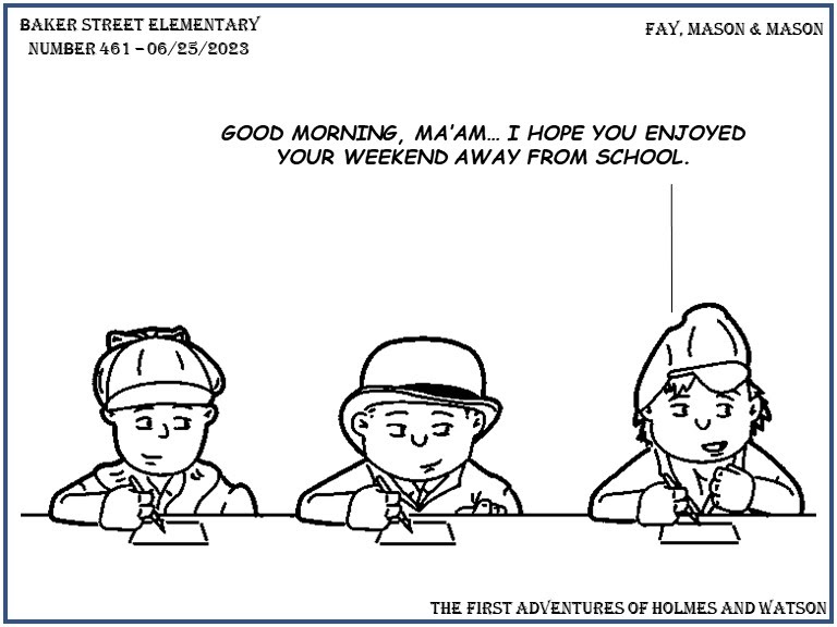 IHearofSherlock's tweet photo. Baker Street Elementary – Sorry, What? https://t.co/gqvZCEfWA8 https://t.co/tZK5ymiu29