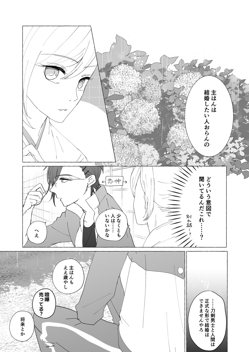 明さに(1/2)
将来や幸せについて少し考えてみたりみなかったり
※女審神者います 