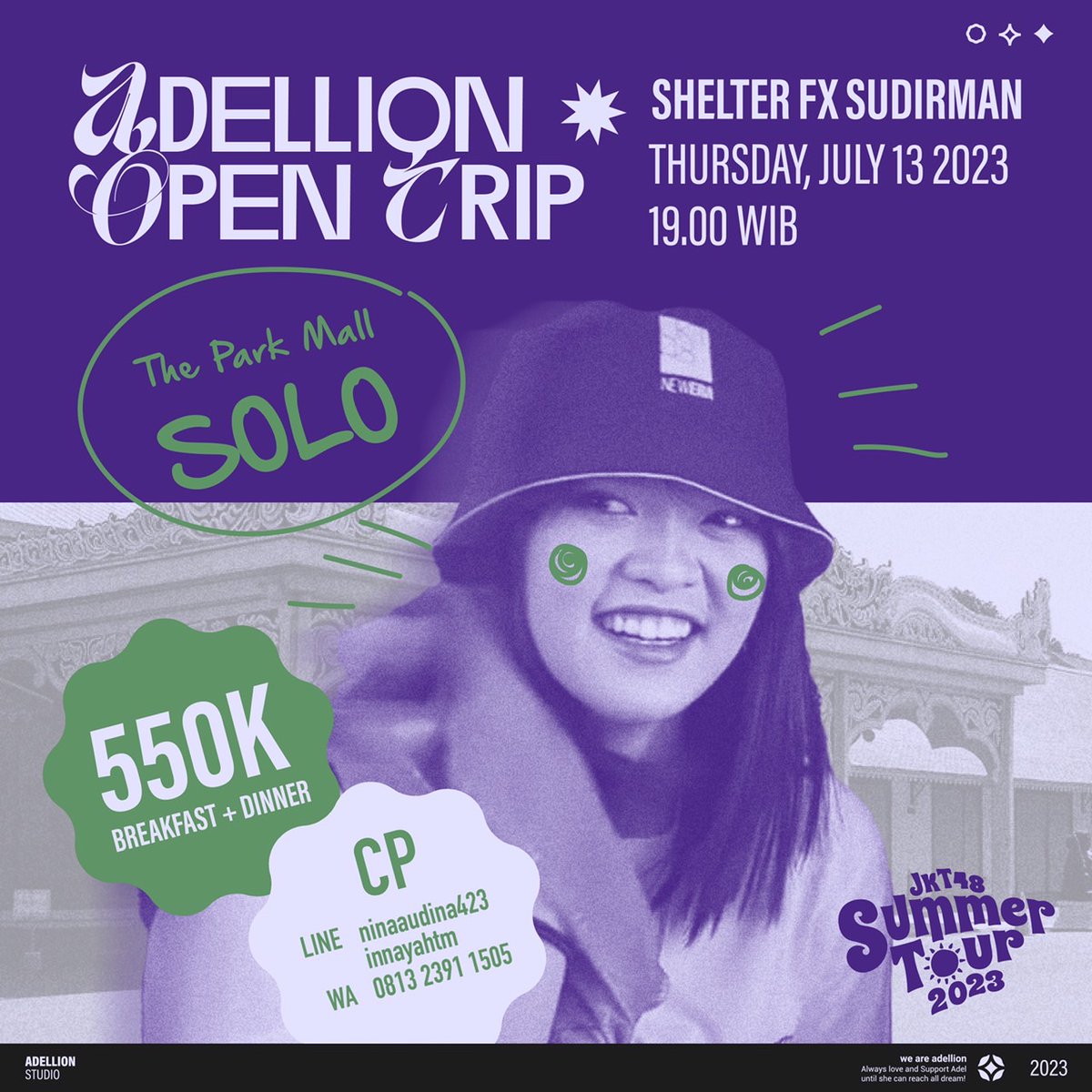 Adellion_'s tweet photo. Ngeng ngengg 🚌
Siapa yang dah siap buat ketemu @R_AdelJKT48 di Summer Tour? Denger denger juga ada yang ultah yaa pas Tour nanti?! Mang eakk yaa??🤔😋
Kalian ada yang mau dateng ke Solo gak ni?Jangan khawatir karena Adellion bakal ngadain special trip Summer Tour Solo yuhuww✨ https://t.co/YORF5zEfF3