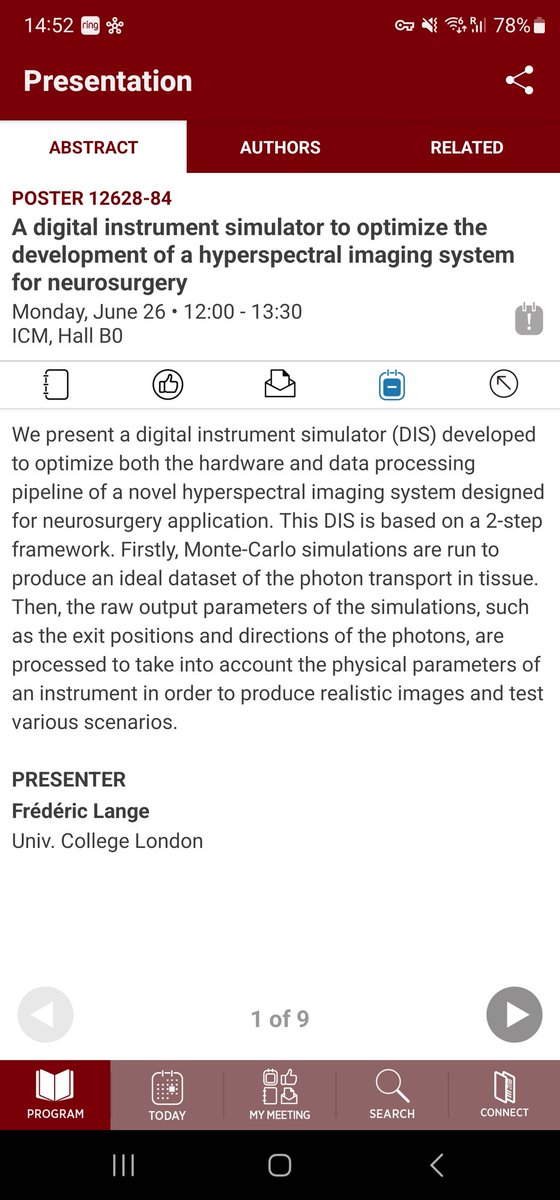 IliasTachtsidis's tweet photo. Monday 26th of June #ECBO23 @SPIEtweets Poster Session @Dr_FLange @HyperProbe_eu Hyperspectral Imaging Diffuse Optics https://t.co/Tx3q2UBFPK