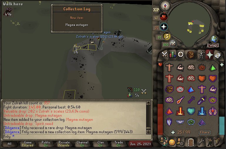 finley_rs's tweet image. Magma Mutagen at 357kc 🔥 #osrs #collectionlog