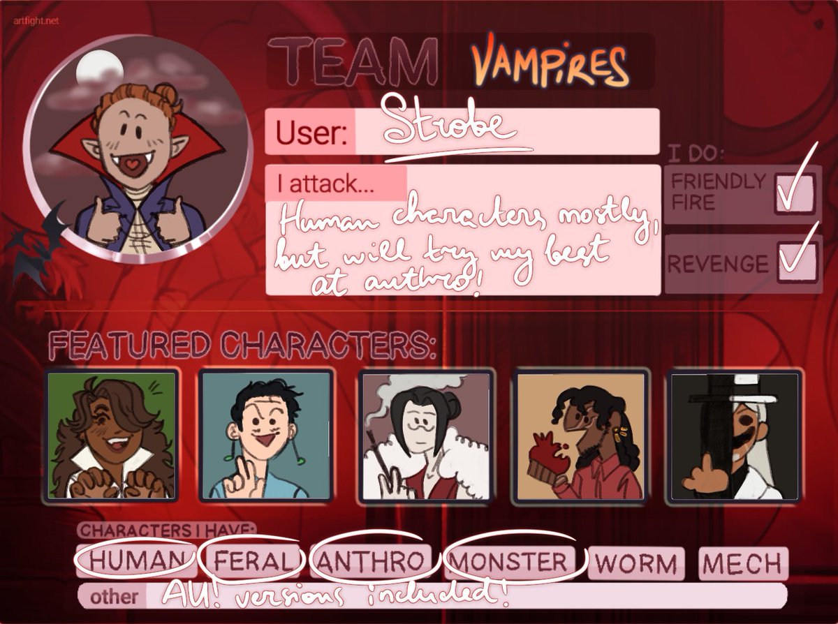 Бам блять вомпер 😈😈😈

Приєднуйтесь до аф хіх 🫶🫶🫶
artfight.net/~strobe