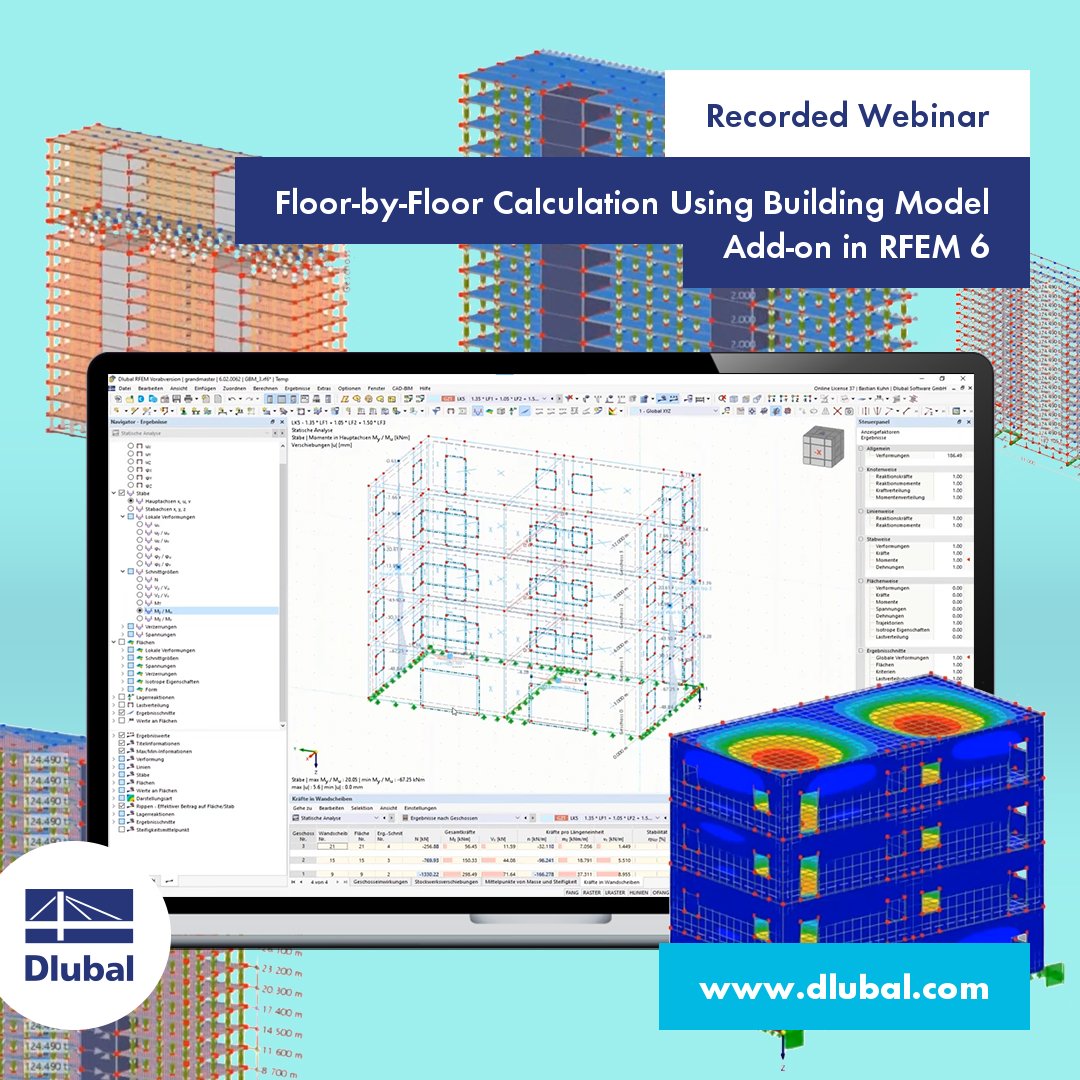 dlubal_en's tweet photo. Recorded Webinar: Floor-by-Floor Calculation Using Building Model Add-on in RFEM 6
https://t.co/pOaCl0QpZ7
#Dlubal #DlubalSoftware #RFEM #StructuralEngineer #CivilEngineering #StructuralEngineering #StructuralDesign #StructuralAnalysis #StructuralAnalysisSoftware #BIM https://t.co/PAVNon5T9H