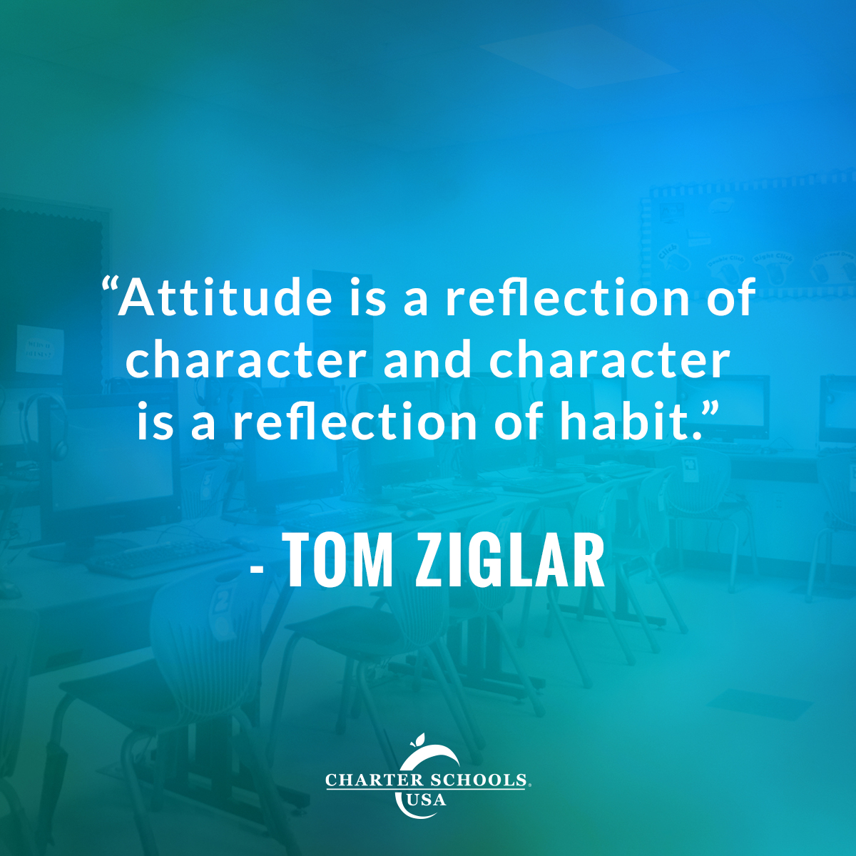 CSUSAhq's tweet photo. "Attitude is a reflection of character and character is a reflection of habit." - Tom Ziglar #Quote #Attitude #Reflection #TomZiglar #Inspiration https://t.co/bP3msFA2UT