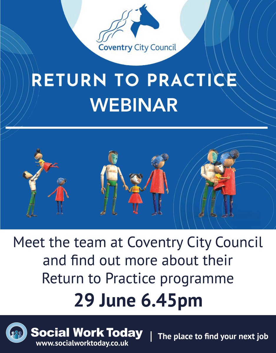 📣 Receive a paid full-time supervised practice placement, including shadowing and learning opportunities within Help and Protection when you start your return to practice journey with <a href="/coventrycc/">Coventry City Council</a>.

Learn more about their offer in their live webinar ➡️
socialworktoday.co.uk/online-events/…