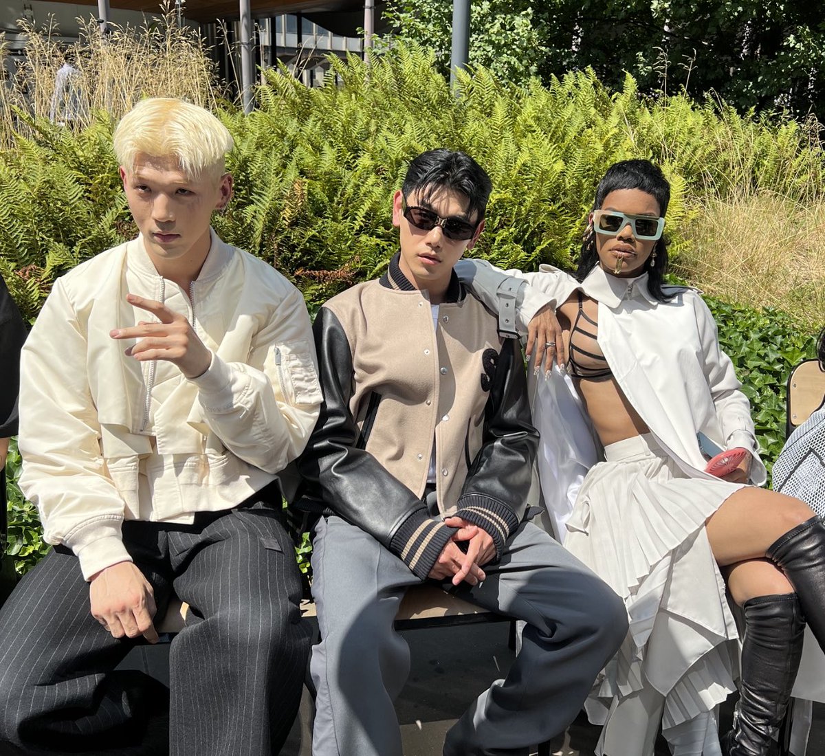 BM, Eric Nam, & Teyana Taylor at sacai