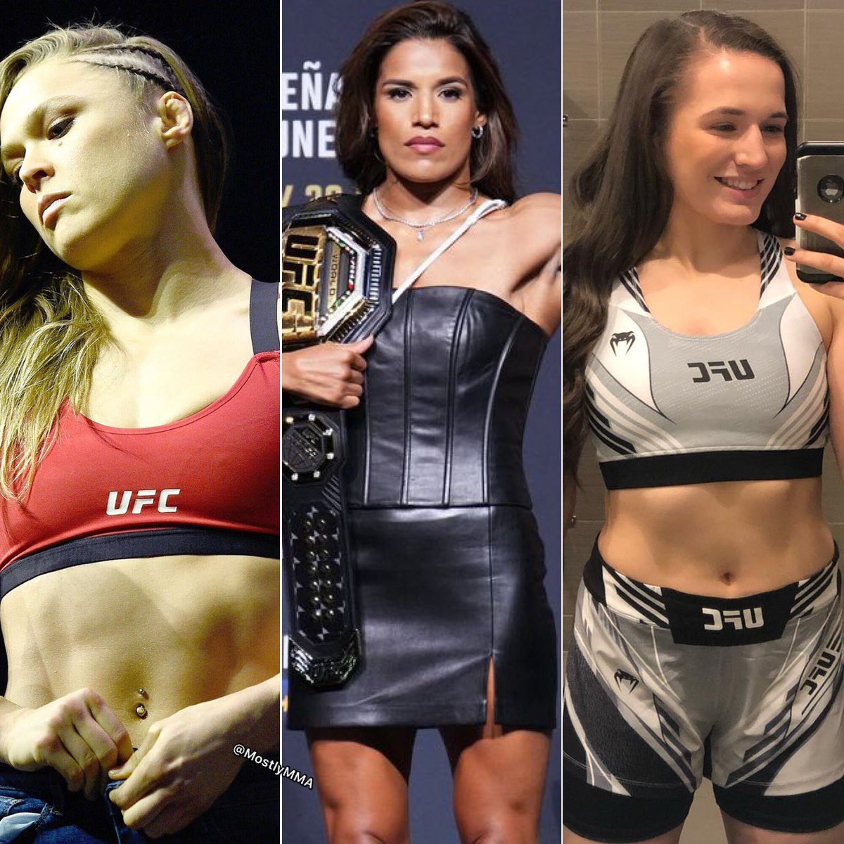 Ronda Rousey rumors circulating for vacant title fight. 
How would she do against Julianna Peña or Erin Blanchfield ?