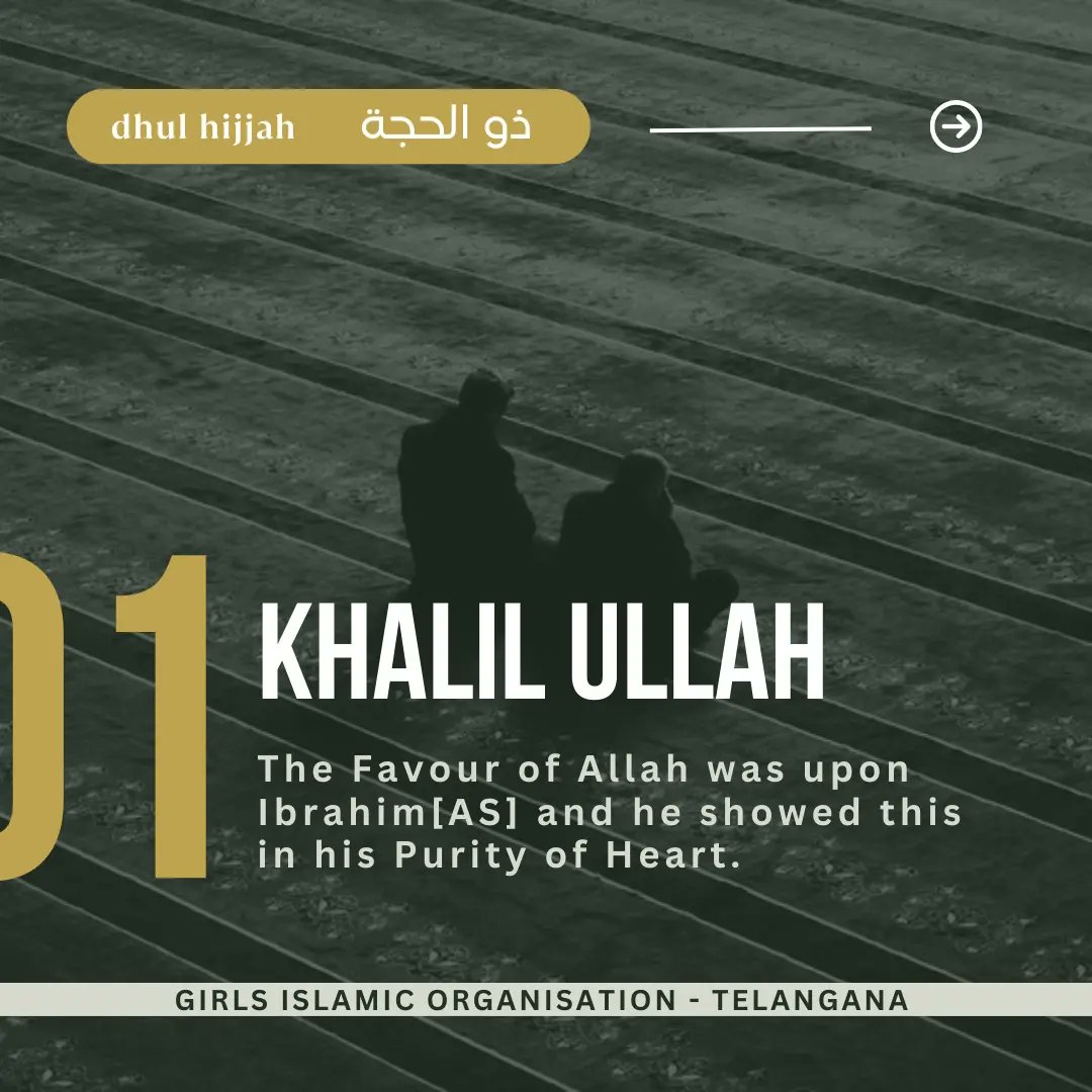 GIOTelangana's tweet photo. As we enter the blessed month of Dhul Hijjah, let's understand the life and character of Prophet Ibrahim (PBUH), one of the prominent prophets, Khaleelullah.
#DhulHijjah #IbrahimAS https://t.co/JnFimMBs4V