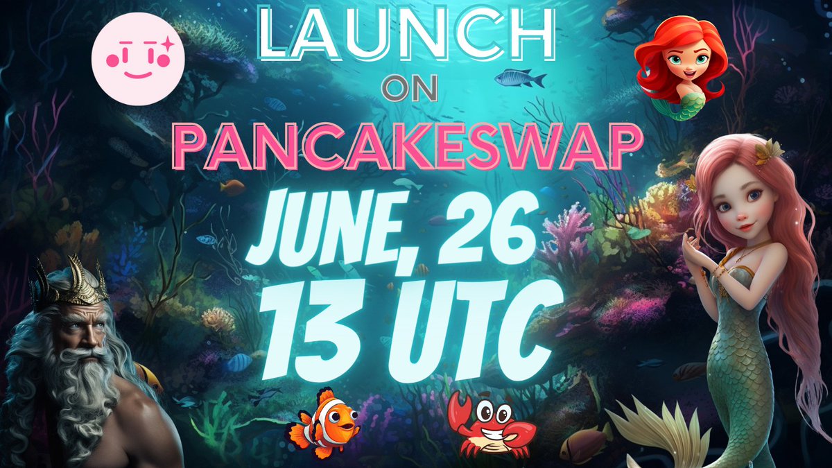 For #MermaidCoin investors: 🚀 #Pancakeswap Launch: pancakeswap.finance/swap?outputCur… 👛 Claim link: pinksale.finance/launchpad/0x6C… #TheLittleMermaid #1000XGEM