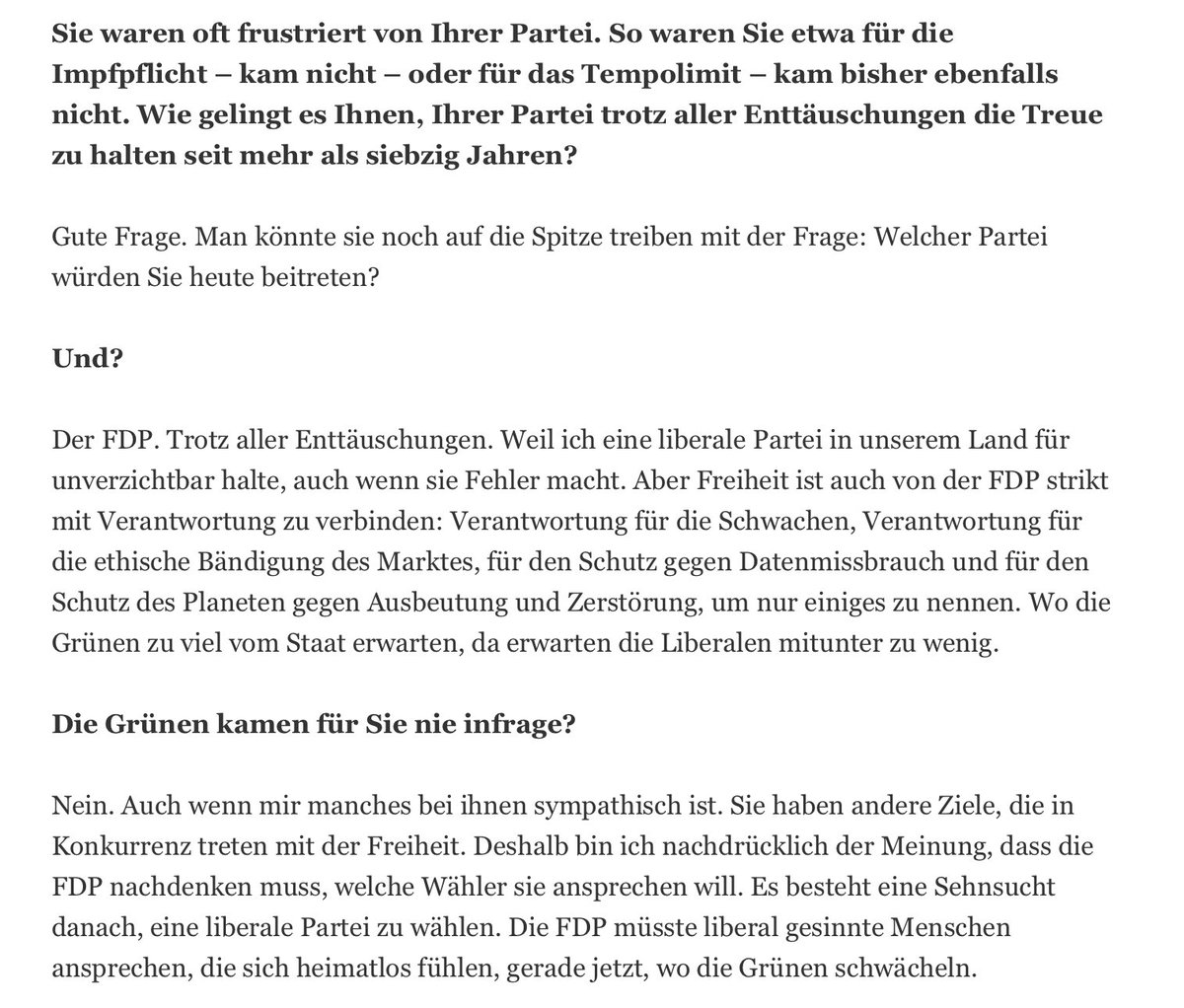 anncathrin87's tweet photo. „Ich bin ein Flüchtlingskind, ein Kriegswaise. Ich habe den Krieg in den Knochen. Aber wenn ich auf die vergangenen Jahrzehnte zurückblicke, habe ich noch nie eine solche Ballung von Veränderungen und Krisen erlebt wie jetzt,…“ Gerhart Baum in der @faznet
https://t.co/vE96f2Yfxe https://t.co/j27zm7jubU