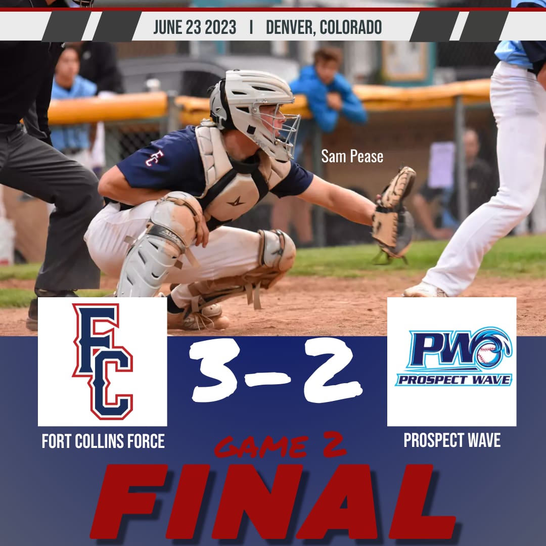 forcecollegiate's tweet photo. Force Collegiate completes the 4 game sweep over PW. 

@togher_will (SV) 1.2 1H 0R 2K 0BB
@Elaus_03 2/3
@HankHeiselbetz 2/3 R SB
@LukeWesterman05 gets a perfect double squeeze down to push the tying and winning run across. 0/2 2RBI. https://t.co/beoOqUvZRB