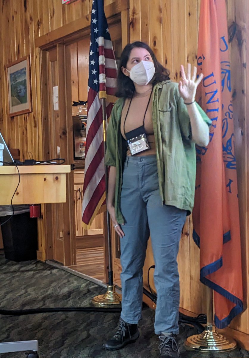 NEMPETInc's tweet photo. We're kicking off the final morning of talks with Hannah Rappaport from @am_oliverio 's lab @SyracuseU . Her talk is "Acetic Acid Bacteria are Overlooked but Functionally and Ecologically Important Members of Sourdough Starter Microbiomes" https://t.co/X6aZ4D2rjz