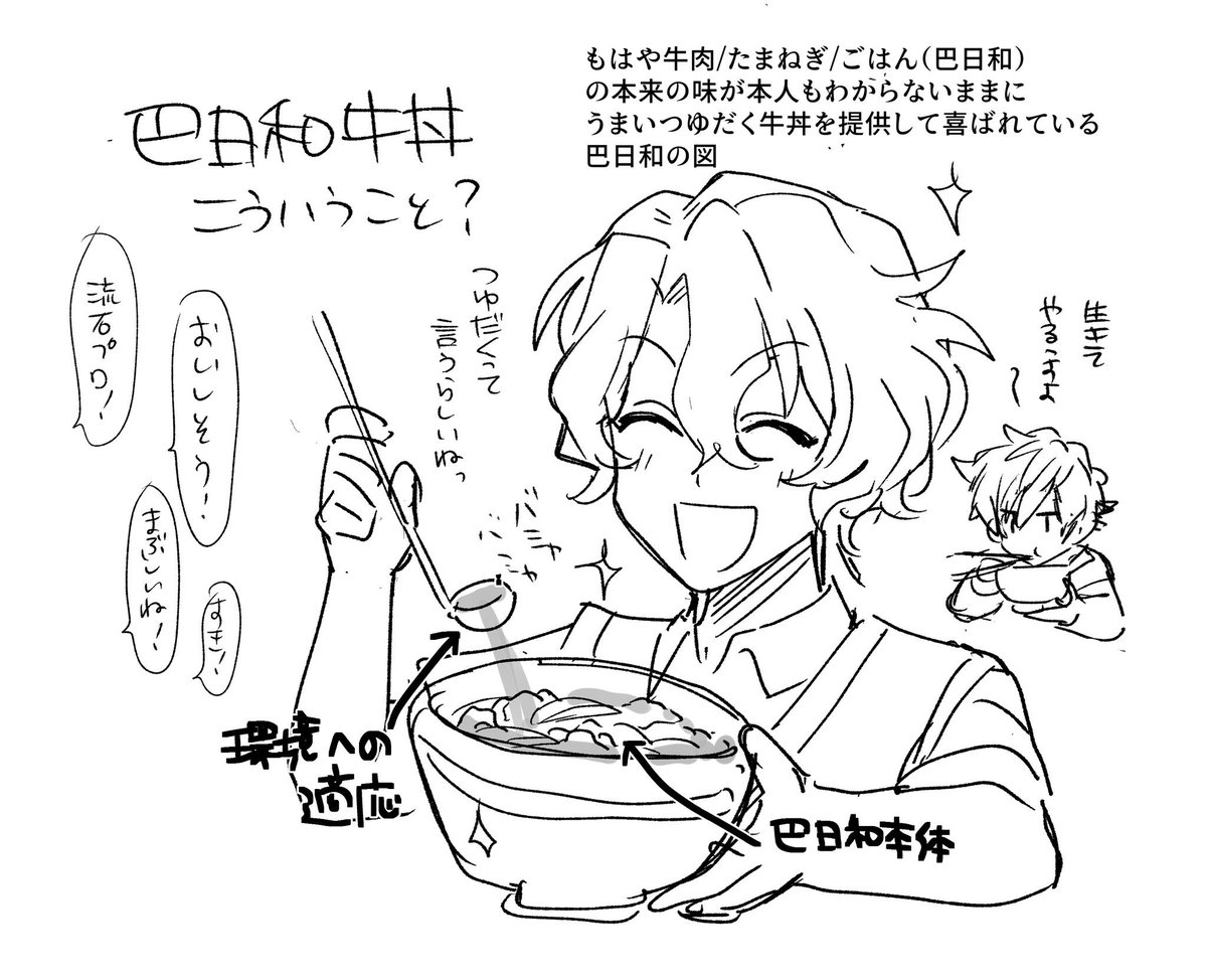 巴日和の解釈これ」もず大郎の漫画