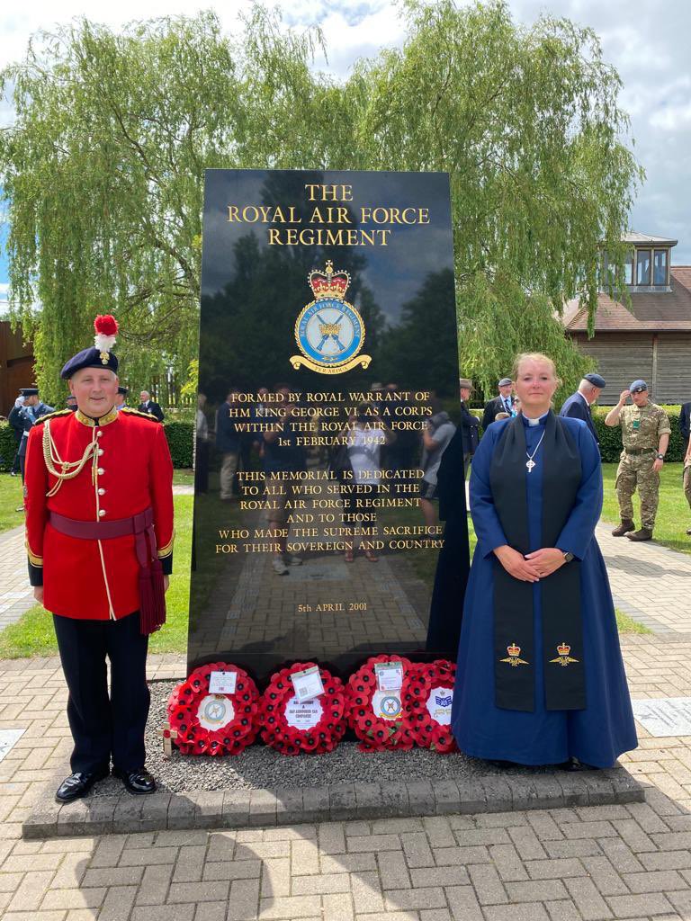 The Rev (Sqn Ldr) Jo Critchley conducted the annual Memorial Service for the RAF Regiment Corps at The National Memorial Arboretum. These services are always poignant and a privilege for Padres to lead.