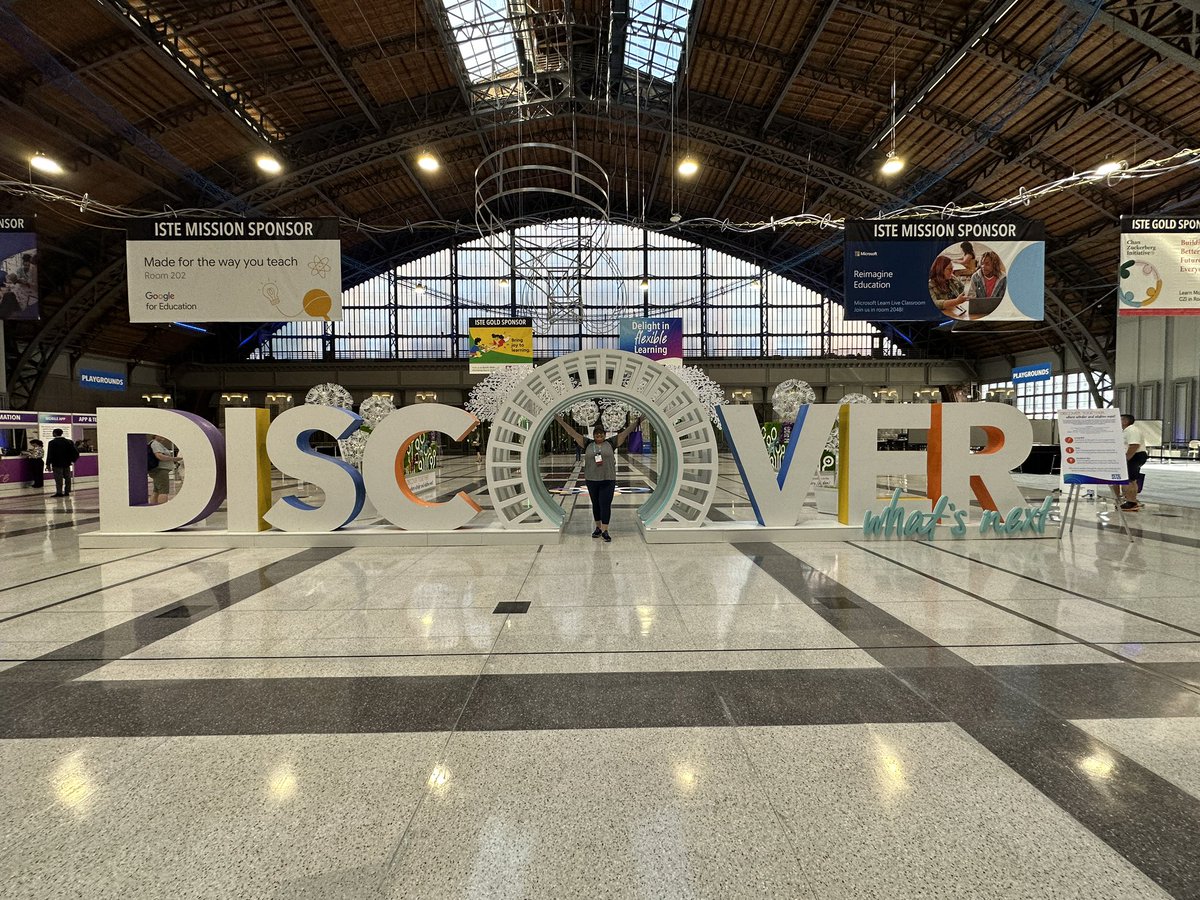 MediaeducatorD's tweet photo. Excited to #discover all the new and exciting things #ISTE23 has here in #Philly https://t.co/iwCWXLF589