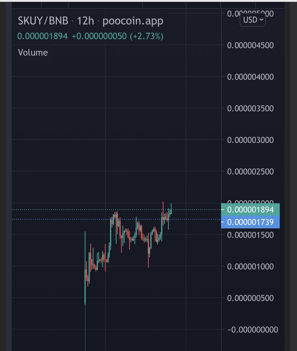ChinaPumpWXC's tweet photo. $SKUY chart holds price, strongly bullish

$SKUY is about to have a lot of big news coming

$SKUY Dev works hard, community is crazy

$SKUY broke more new ATH 🔥 https://t.co/0cYF8bFQbu