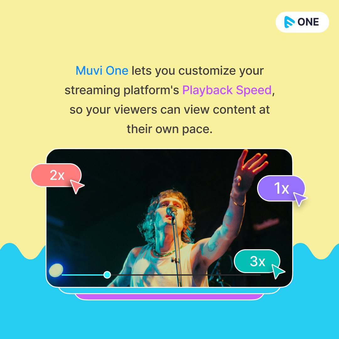 Introducing #MuviOne's playback speed control feature, empowering your users to watch #videos in their own space. 📺 🚀The viewer can speed up or slow down #content based on their preference.▶️ ⏩
Discover more about this #feature by visiting:➡️muvi.com/feature/playba…
#SaaS #OTT