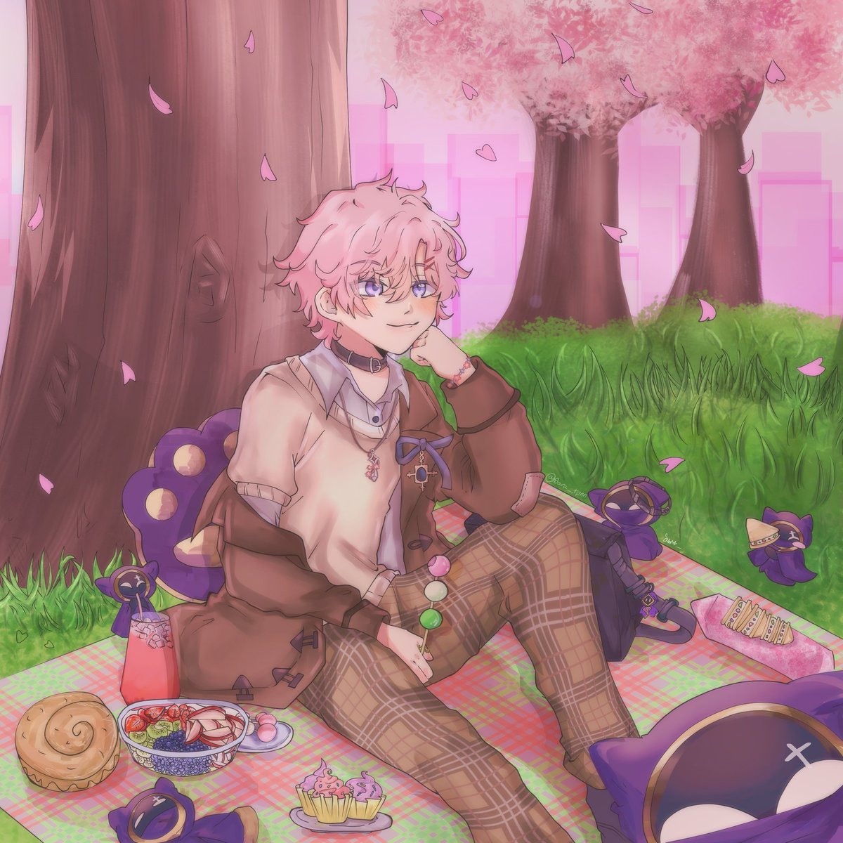 My entry for Shoto's art contest ✨💜🌸 #SpringShoto