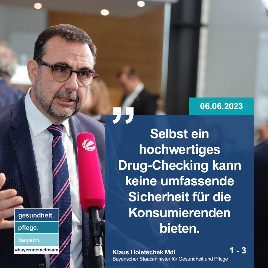 Nicht? Was macht man denn in #Brauereien? Man prüft die Ware. Das ist #Drugchecking. 🤷 Wie kommt man eigentlich mit so schlechten Transferleistungen in so ein Amt? Ich dachte ja immer die Bildung in #Bayern wäre so toll. Was ein #Trugschluss.