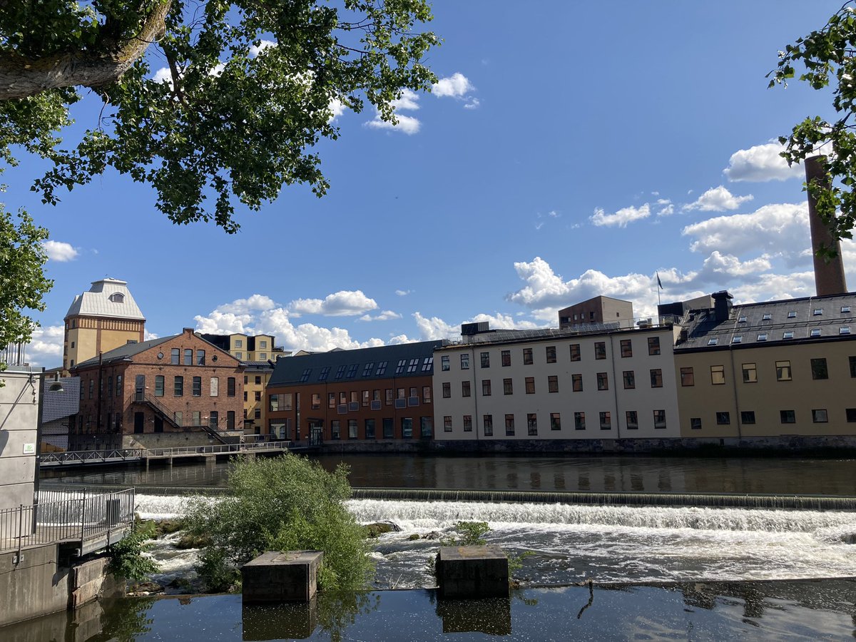 #ICAD2023 eve! Met Bruce at the JFK airport and had lunch together with Jacqueline in Norrköping, Sweden! Old man’s garden :) lovely place @ICAD_official #sonification #inpersonconference