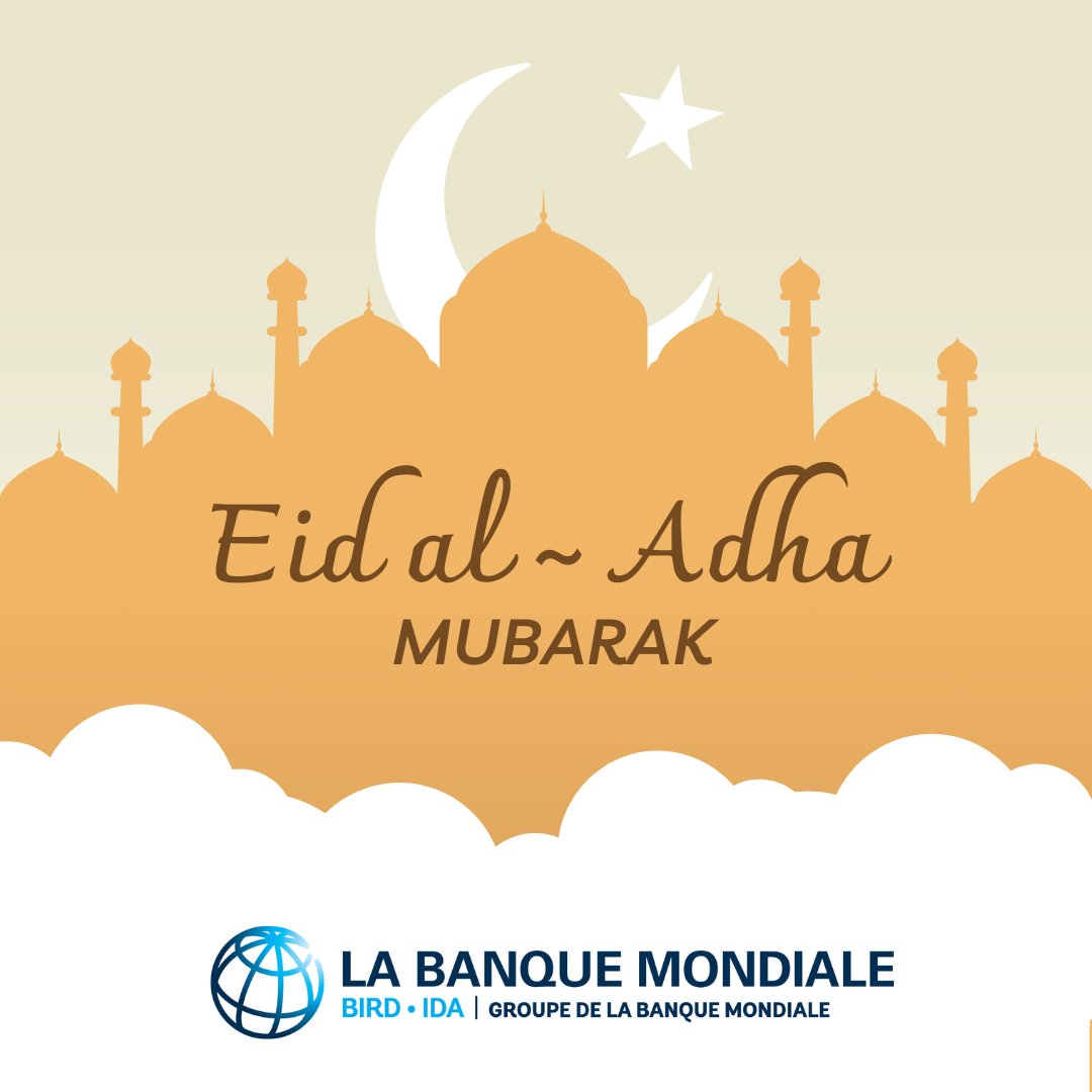 PanascoIsabel's tweet photo. De la part de l’ensemble de l'équipe de la @Banquemondiale en #Mauritanie, #EidMubarak à tous ! https://t.co/Fr8qtT4beP