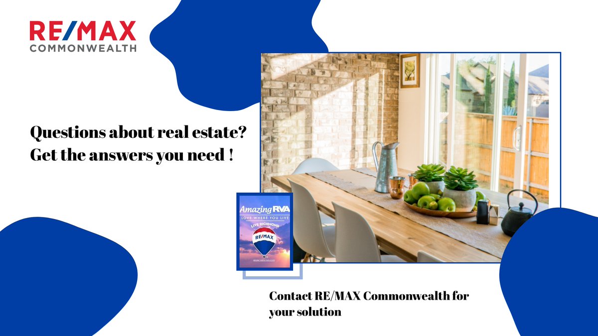 RMCommonwealth's tweet image. If you have any questions about real estate, don&apos;t hesitate to ask! Click below or call (804) 288-5000 for answers. backatyou.com/lp/contact-for…