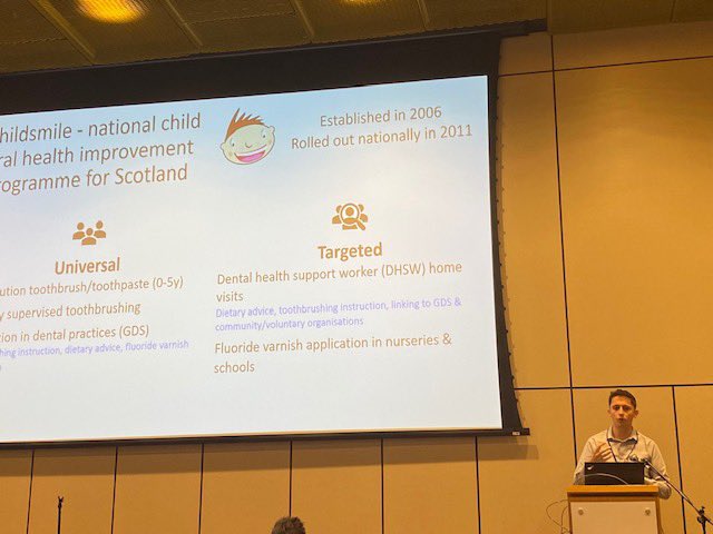 Honoured to have had the chance to present some of the findings from my thesis at #IADR2023 in Bogotá. Presentation discusses the prevalence of co-existing caries and obesity at 5 years old and the ability of the @UoGChildsmile programme to reach these children.