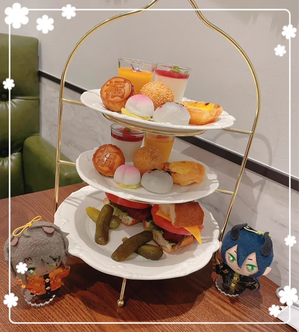 中華アフターさせて貰いましたお花のお茶綺麗だったな^^