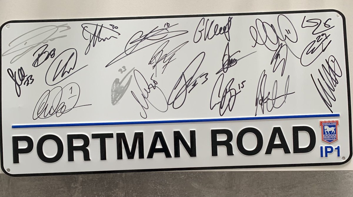 EngageToLearn2's tweet photo. Raising money for MND Association

Kindly donated by Ipswich Town, signed by this years promotion winning first team! 

Bonus Ball draw next Saturday. £3 per number. Please help by sharing https://t.co/7TuFeZFvlh