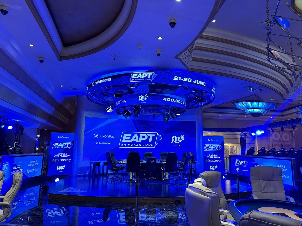 eaptpoker's tweet photo. 596 entries in the EAPT Rozvadov Main Event π₯
#eapt #eapokertour #kingsresort #rozvadov #poker https://t.co/ndxdP4t6kt