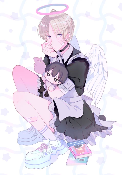 Art train回していただきました～～～嬉しい～ありがとうございます 希夜さんのイラストの繊細で柔らかい塗りがとても好きです…  創作と二次創作から雰囲気違いそうなやつ4枚… ぱっと出せるイラストがあんまりなかったのでもう少し描けるようにしたい…  そして終点で失礼します