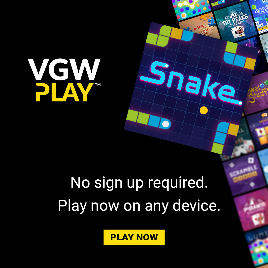 Snake rattle and roll. Everyone loves an Arcade Game, but can you beat our score of 1000 on HARD mode?
Help stop Tom the Community Manager from bragging about his high score. Our fate is in your hands...🎮
games.vgwplay.com/games/snake

#VGWPlay