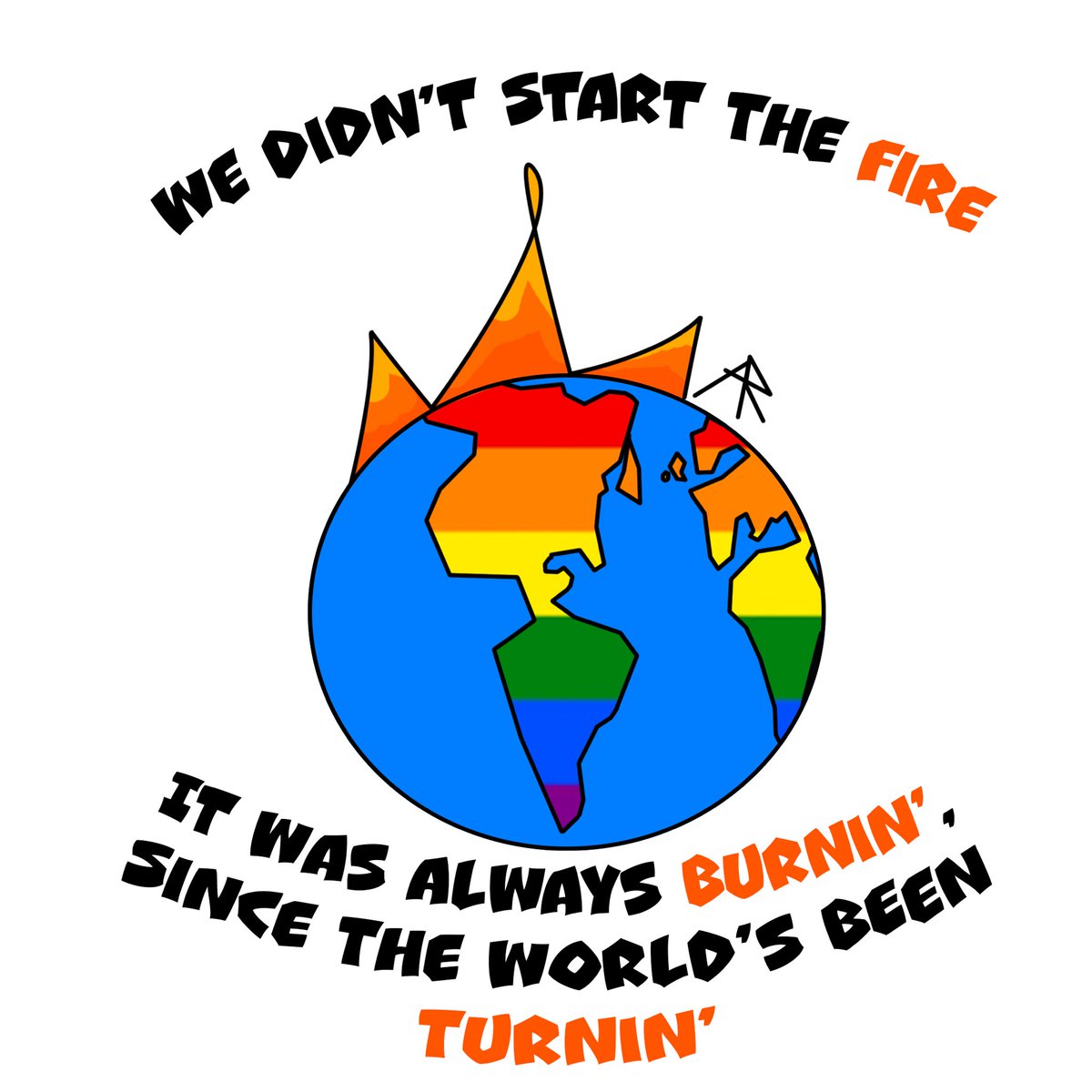 So I made this for pride month, and I forgot to post it, and somebody took out my Instagram because bigots so here you go: