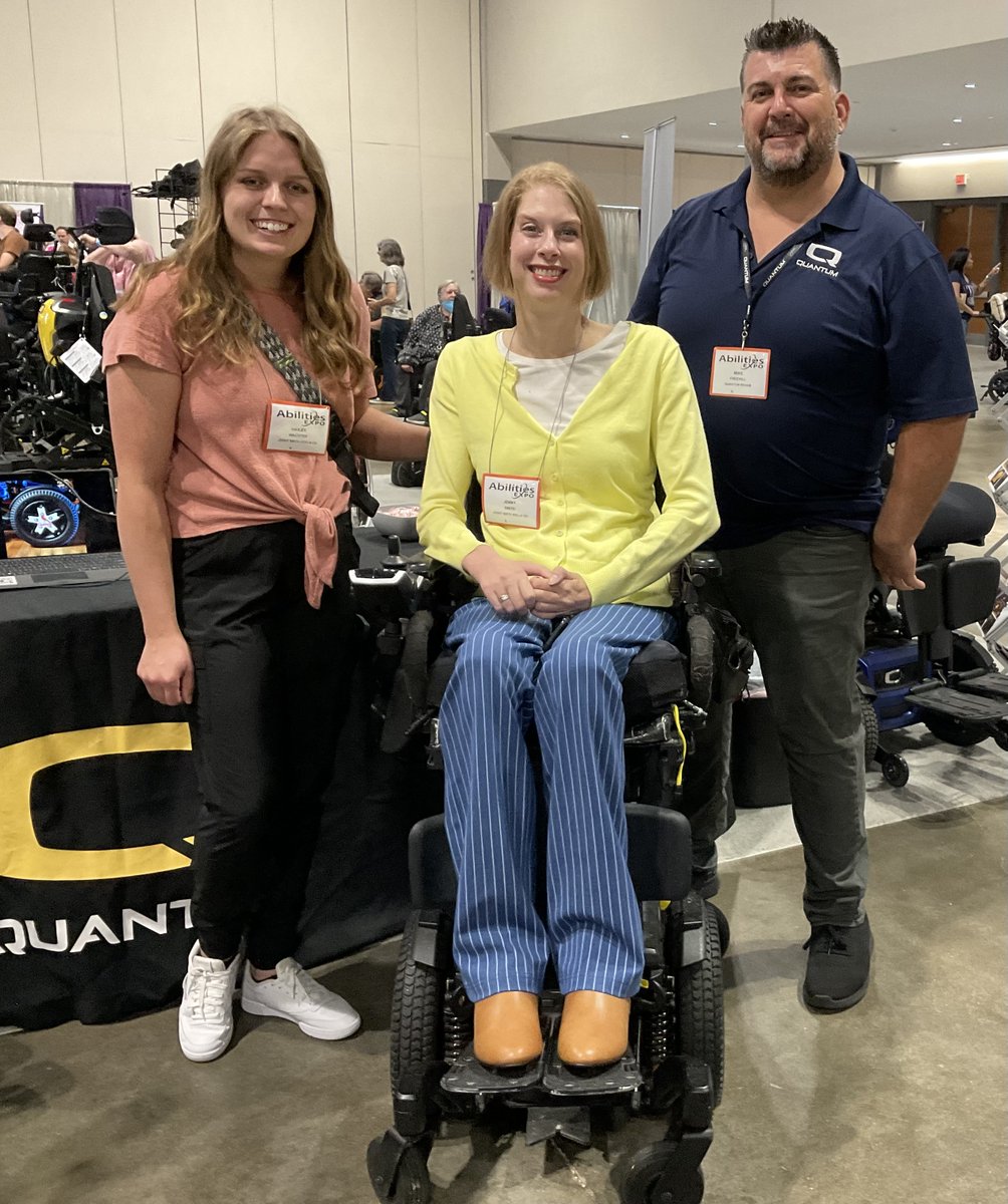 QuantumRehab's tweet photo. It was a pleasure meeting you at the Abilities Expo, Jenny! ✨
Thank you for sharing your thoughts with us on iLevel technology. We're thrilled that you've signed up for our Q Roll Model contest too!
#AbilitiesExpo #QuantumRehab #iLevel https://t.co/QKK9XnqBt5