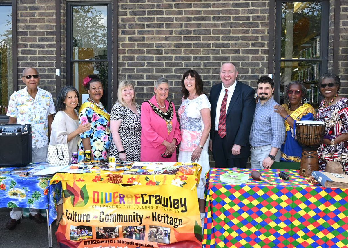 DIVERSECrawley2's tweet photo. 75th Anniversary of Windrush Day. The 22nd of June at Broadfield Library. #diversecrawley #windrush #windrushday #highsheriffofwestsussex #crawleyboroughcouncil #mayorofcrawley #crawleypolice #crawleytown #broadfieldlibrary https://t.co/bHtY7tC9hp