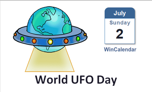 WinCalendar On Twitter Reminder World UFO Day Is A Week From Now 