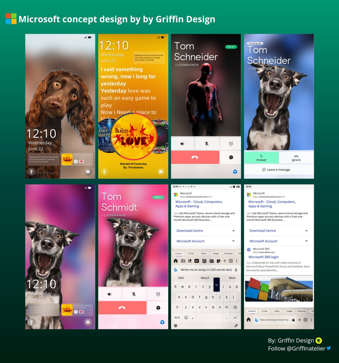 GriffinAtelier's tweet image. Windows Mobile concept you asked? Here it is in all its glory. 😎 Designed on Canva for Android,if you don't like it please provide feedback
to improve it later.
Likes & retweets appreciated @TheRichWoods @FireCubeStudios @zeealeid
#windows #conceptdesign
(1/n) more info 🧵