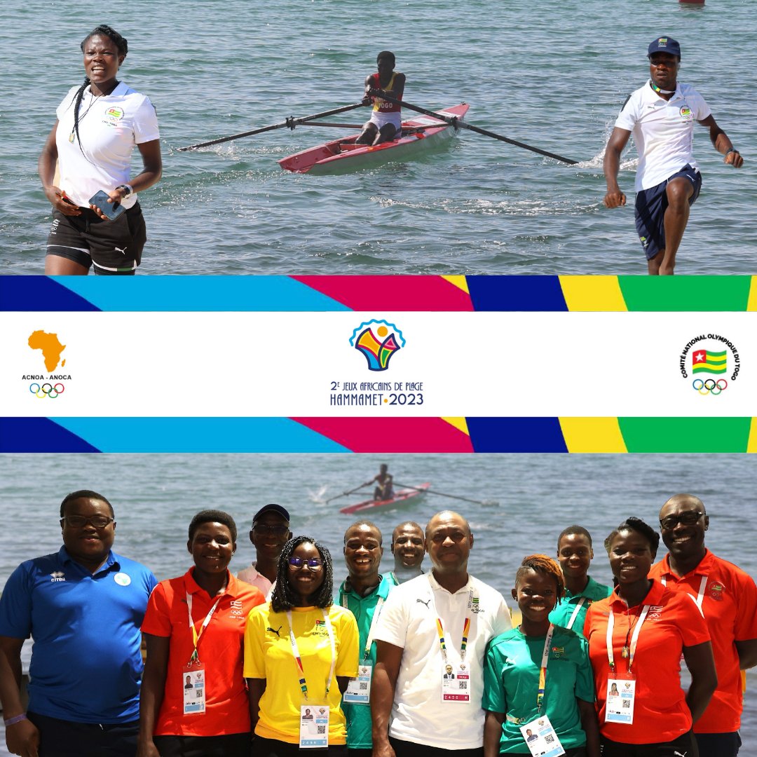 Entrée en lice des athlètes togolais aux 2èmes Jeux Africains de Plage ce dimanche à #Hammamet, en aviron. Bonne chance à nos compatriotes. #Tginfo #TgTwittos #cnotogo #TeamTogo🇹🇬