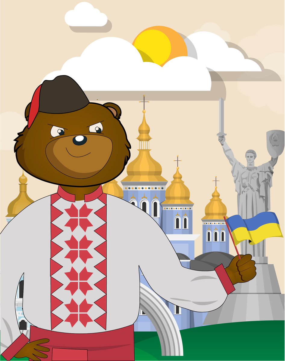 With the purpose of sharing #BOBOCulture- love culture. We create $BOBO wearing traditional cosumes in each country in order to show the respecting the cultural values of each others! 

#BOBO in Ukraine traditional costume! 

All for free and everyone can use it. 

<a href="/BOBO_Erc20/">🐻BOBO🐻</a>