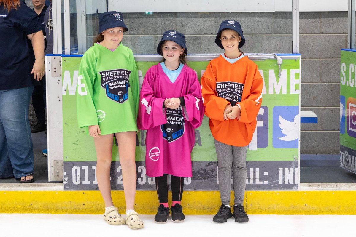 ShadowsWIHC's tweet photo. An individual from each team was presented with an ‘All Star’ bucket hat sponsored by @patriotgamesltd  - appropriate wear for a Summer tournament we thought!! 😁

The U16 All Stars were:
Green - Heidi Dunn
Orange - Mia Bradshaw
Pink - Neve Munroe

#sheffieldshadows #ThisGirlCan https://t.co/SVHGEic6FE