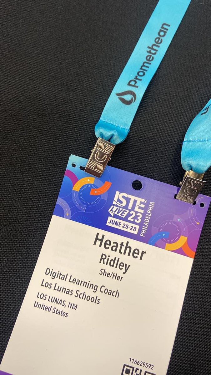 ISTE, Day 1! 
🌱 Here’s to learning about blended learning approaches, EdTech coaching opportunities and student engagement through podcasting and live-streaming! #ISTE23 #BlendedLearning