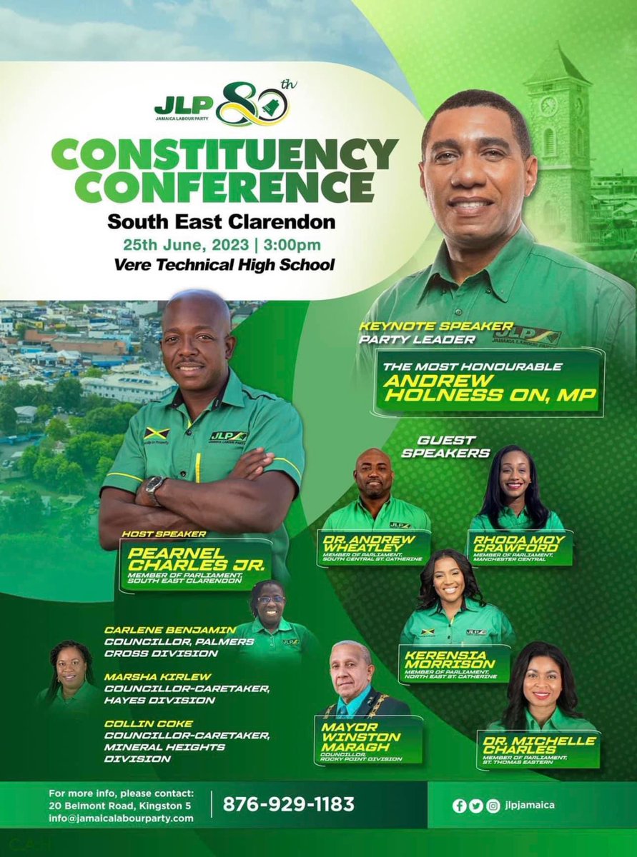 RhodaMCrawford's tweet photo. See you later South East Clarendon. #JLPStrong https://t.co/NLEetBgM1W