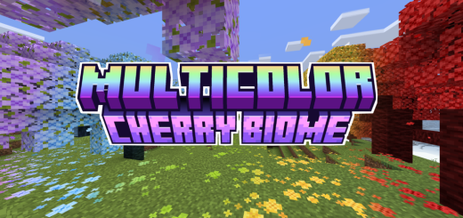 Multicolor Cherry Biome - mcpedl.com/multicolor-che… - By Dazuny