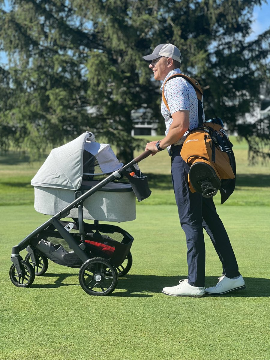 Connor_J_Hughes's tweet image. Them: You better get your golf in now. You’ll never play when the baby comes.
Me: You’re probably right. Unless …