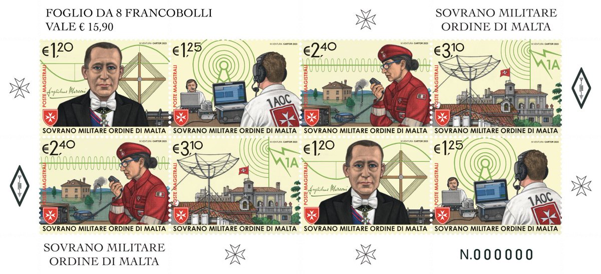 #hamradio stamps 👉 postemagistrali.orderofmalta.int/francobolli/il…