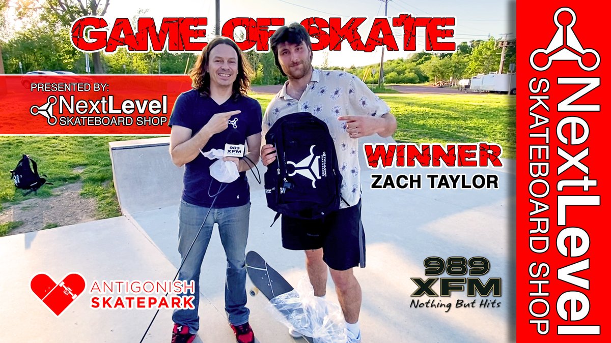 The 3rd Game of Skate Presented by @NextLevelSk8 Shop at the @AntigonishSK8 Park and supported by @989XFM @RCMPNS 
Zach Taylor won a NEW Next Level Athletics Backpack

#skateboarding #skateboard #skater #skatepark #skateshop #gameofskate #skate #antigonish #novascotia #nextlevel