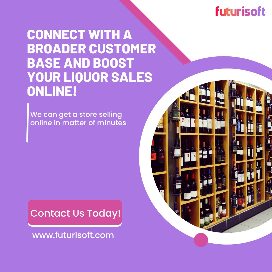 FuturiSoft's tweet photo. Sip, Shop, Succeed: Launch Your Liquor Store Online and Toast to Record-Breaking Sales!
Visit our website at https://t.co/fBizKLtkqA or schedule a call with our team.
.
.
#Futurisoft #alchub #onlineliquorstore #liquorstore #InventoryAutomation #POSIntegration https://t.co/ok1lDMg0LB