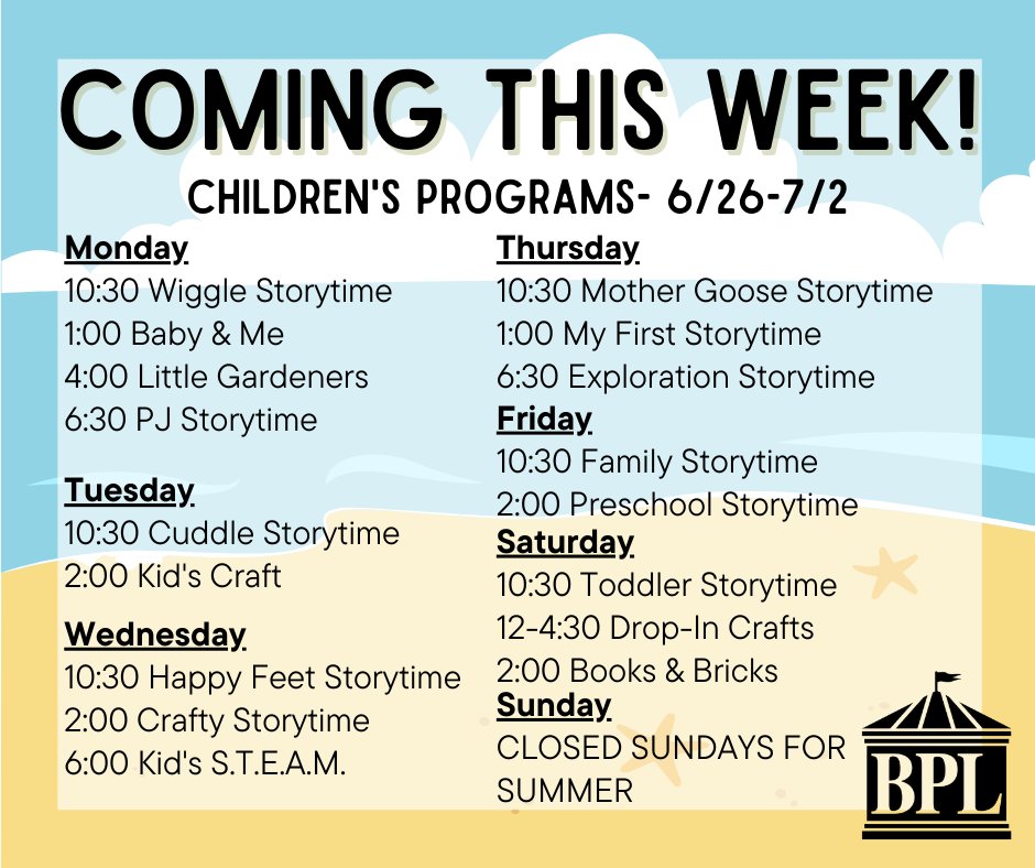 bethellibraryct's tweet photo. Bethel Public Library has lots of great programs for children, teens, and adults this week, including a bunch of new ones! For more information and to get registered visit https://t.co/ueqsBcKBlH today! https://t.co/x9kOlP65fK