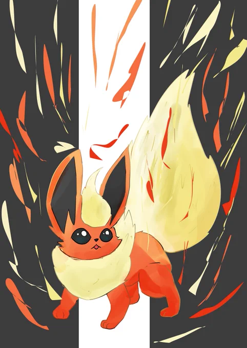 #ポケモン版深夜の真剣お絵描き60分一本勝負 ブースター!!
